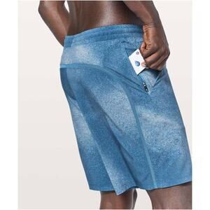 Lululemon Pace Breaker Short 9” Ocean Spray Ice Grey Admiral Blue XL EUC